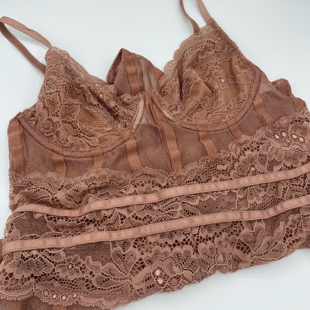 River Island Nude Lace Bodysuit